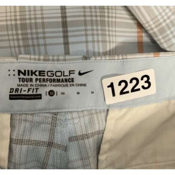 NWOT Nike Dri Fit Tour Performance Golf Stretch Flat Front Shorts Men Size 32 - Picture 4 of 9